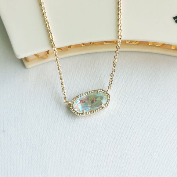 Kendra Scott Elisa Gold Dichroic Glass Necklace - Picture 2 of 4